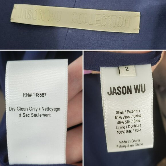 Jason Wu Purple Floral Print Silk Trench Coat Maximalist Art to Wear Eclectic - Picture 8 of 16